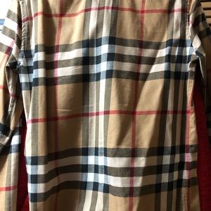 Men’s Burberry Check Flannel Casual Shirt